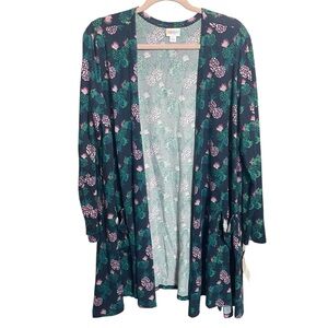 Lularoe Caroline Cardigan Pineapple Print NWT